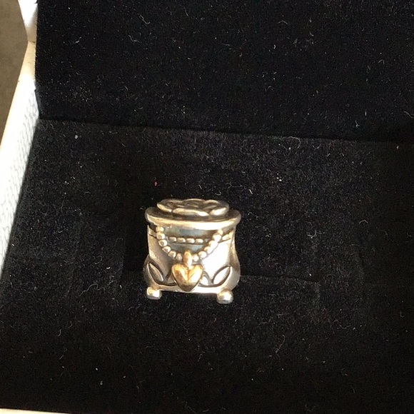 Pandora treasure box charm 14k gold heart - Picture 7 of 7